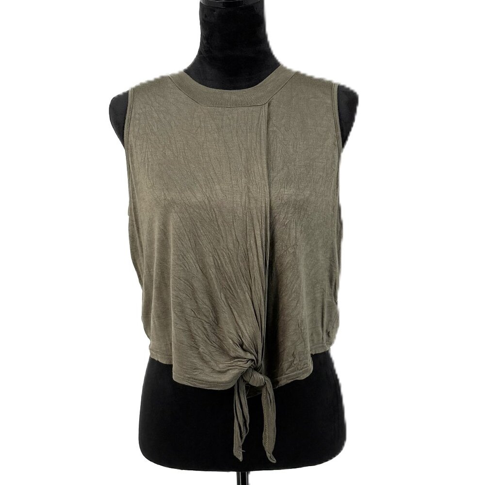 Santory Lay-Over Tie at Waist Top Size L